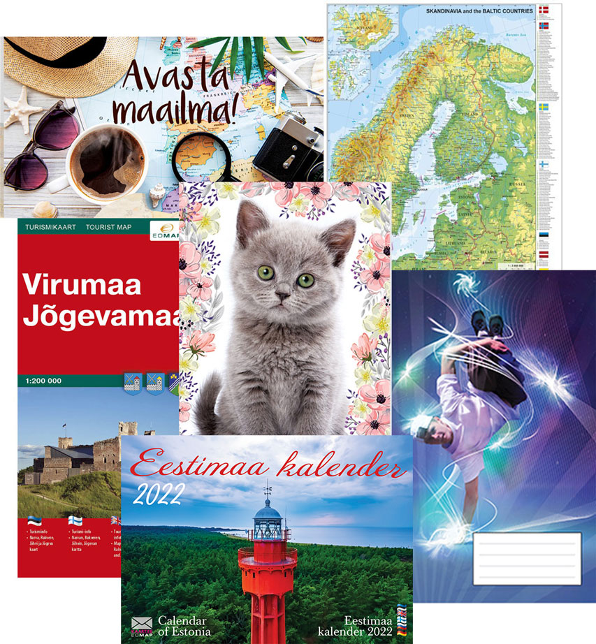 Kaardid, kalendrid, ümbrikud